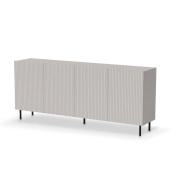 Komód, 200 cm, kasmír / fekete - PAUXOS kép