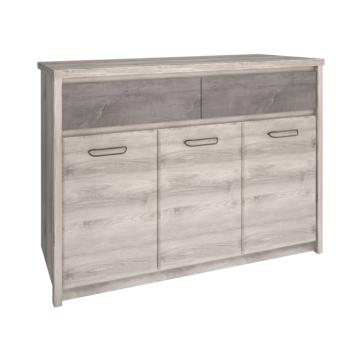 Komód 3D2S, nairobi gesztenye/onix, JESI NEW kép