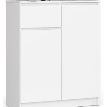 Komód - Akord Furniture K80-2D1SZ - fehér kép