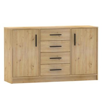 Komód, artisan tölgy, BENA 6 kép