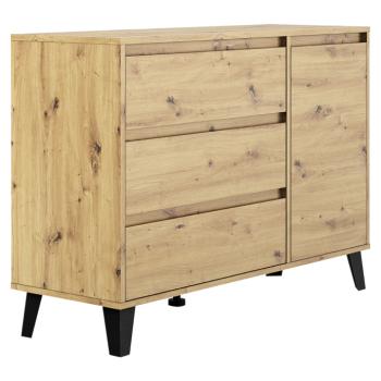 Komód, artisan tölgy, BOGAN NEW 1D3S kép