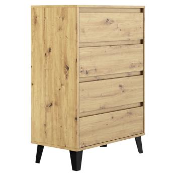 Komód, artisan tölgy, BOGAN NEW 4S70 kép