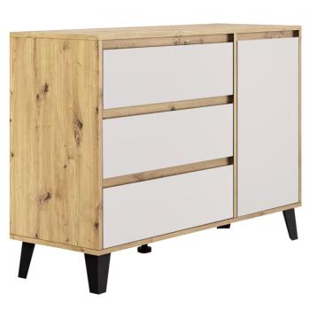 Komód, artisan tölgy/kasmír, BOGAN 1D3S kép