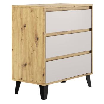 Komód, artisan tölgy/kasmír, BOGAN 3S70 kép