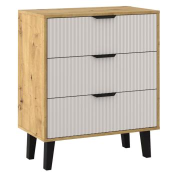 Komód, artisan tölgy/kasmír, BOGAN DUO 3S kép