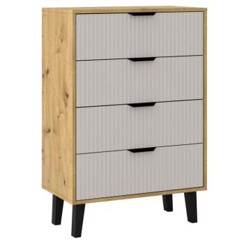 Komód, artisan tölgy/kasmír, BOGAN DUO 4S kép