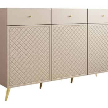 Komód Comfivo K101, Beige, 92x150x42cm kép