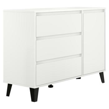 Komód, fehér, BOGAN NEW 1D3S kép