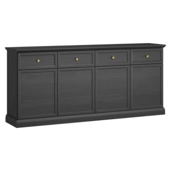 Komód, fekete grafit, LOCCA K4D4S kép