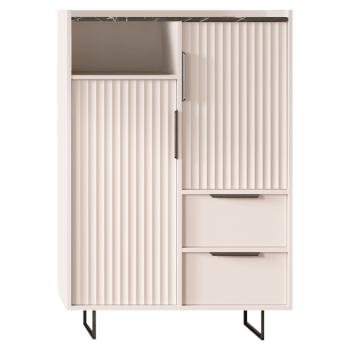 Komód, kasmír/sötét márvány, FRESIO KOM2D2S kép