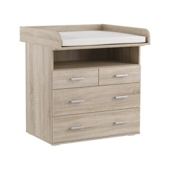 Komód pelenkázóasztallal, sonoma tölgy, REA MICKEY NEW kép