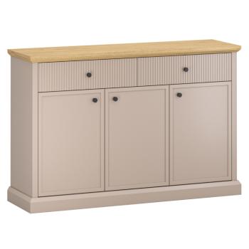 Komód, szürkésbarna Taupe/kő tölgy, IDOL 3D2S kép