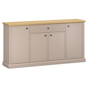 Komód, szürkésbarna Taupe/kő tölgy, IDOL 4D1S kép