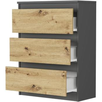 Kompakt komód R-3 - különböző színű változatokban antracit mix artisan kép