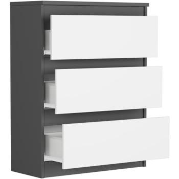 Kompakt komód R-3 - különböző színű változatokban antracit mix fehér kép