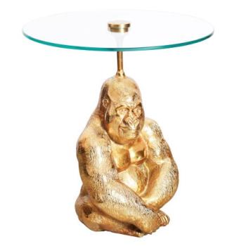 KONG arany alumínium dohányzóasztal 45cm kép