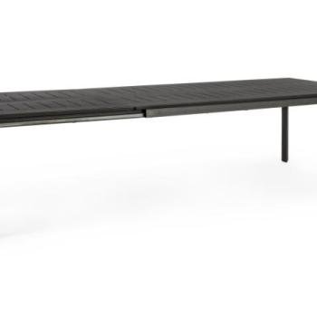 KONNOR fekete bővíthető kerti étkezőasztal 200-300cm kép