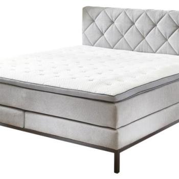 Kontinentális ágy BOXSPRING ROCKAWAY BX2180 180x200 cm - világosszürke kép