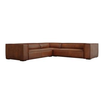 Konyakbarna bőr sarokkanapé (variálható) Madame – Windsor & Co Sofas kép