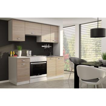 Konyhabútor 1,8 m, sonoma tölgy/fehér, APART NEW kép