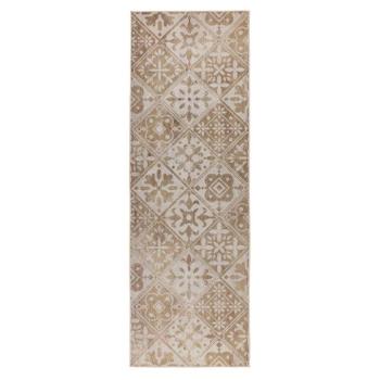 Konyhai futószőnyeg, klasszikus mintázatú, bézs, poliészter, 60x180 cm - POPOTTE kép