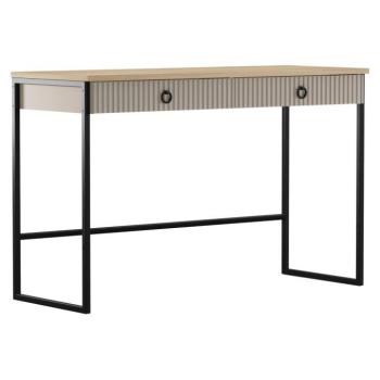 Konzolasztal 118 cm, szürkésbarna, tölgy - CHÂTELET kép