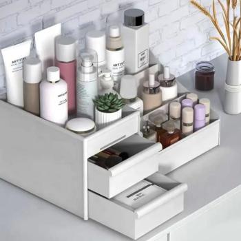 Kozmetikai szervező 26,5 x 16 x 11,5 fehér kép