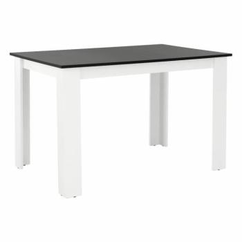 KRAZ fehér és fekete mdf étkezőasztal 120cm kép