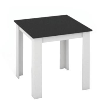 KRAZ fehér és fekete mdf étkezőasztal 80cm kép