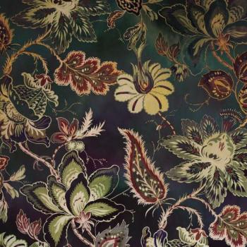 Különlgeses növényekkel díszített tapéta, 300x250 cm, zöld - sárga - piros - FOLCLORE kép