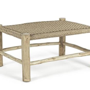 LAMPOK barna teakfa dohányzóasztal kép