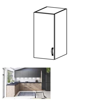LANGEN barna mdf felső konyhaszekrény balos 40cm kép