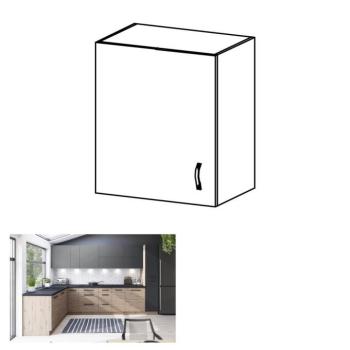 LANGEN barna mdf felső konyhaszekrény balos 60cm kép