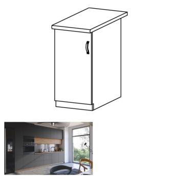 LANGEN szürke mdf alsó konyhaszekrény balos 40cm kép