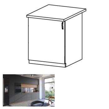 LANGEN szürke mdf alsó konyhaszekrény balos 60cm kép