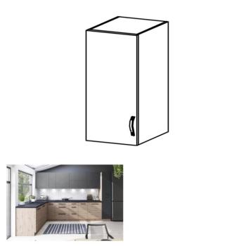 LANGEN szürke mdf felső konyhaszekrény balos 40cm kép