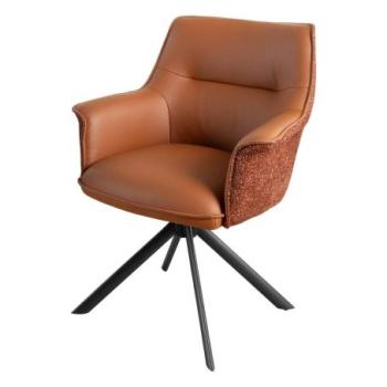 LE GRAND barna bőr forgószék kép