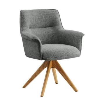 LE GRAND szürke polyester zsenília forgószék kép