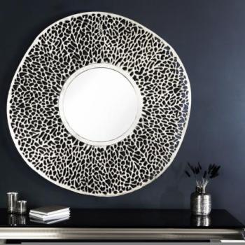 LEAF ezüst alumínium tükör 76cm kép