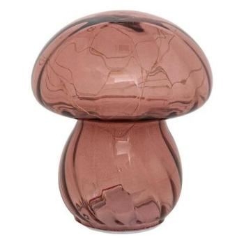 LED-es asztali lámpa, gomba alakú, üveg, rózsaszín - CHAMPIGNON kép