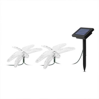 LED szolár fényfüzér – szitakötő – 2,9 m – 10 színes LED kép