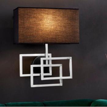 LEONOR ezüst fém fali lámpa kép