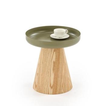 Lerakóasztal, 40 cm, natúr / zöld - JONQUILLE kép