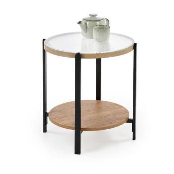 Lerakóasztal, 53 cm, natúr / fekete - CAMELIA kép
