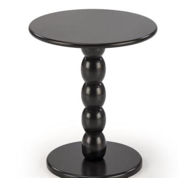 Lerakóasztal, fa, fekete, 40 cm - SALTO kép