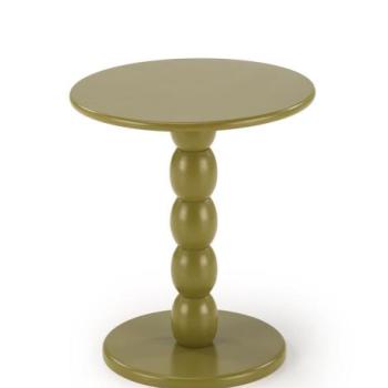 Lerakóasztal, fa, olivazöld, 40 cm - SALTO kép