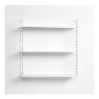 Libro háromszintes fehér polc, hossz 70 cm - Metaltex kép