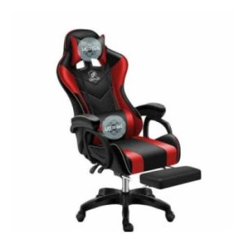Likeregal 920 gamer szék lábtartóval piros masszázs funkcióval kép