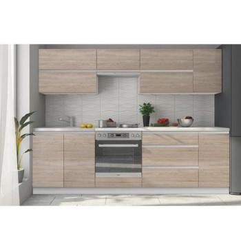 LINE D barna mdf felső konyhaszekrény 80cm kép