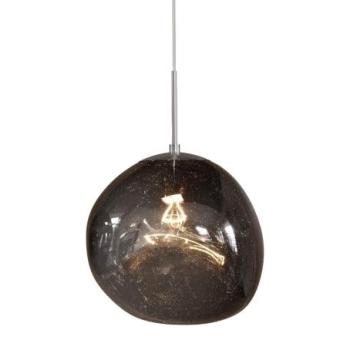 LIQUID DIAMOND fekete üveg függőlámpa 35 cm kép